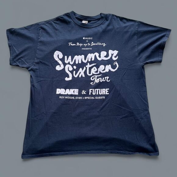 2016 Drake & Future Summer Sixteen Tour Crew Event T-Shirt Apple Music Sponsor - Picture 1 of 7